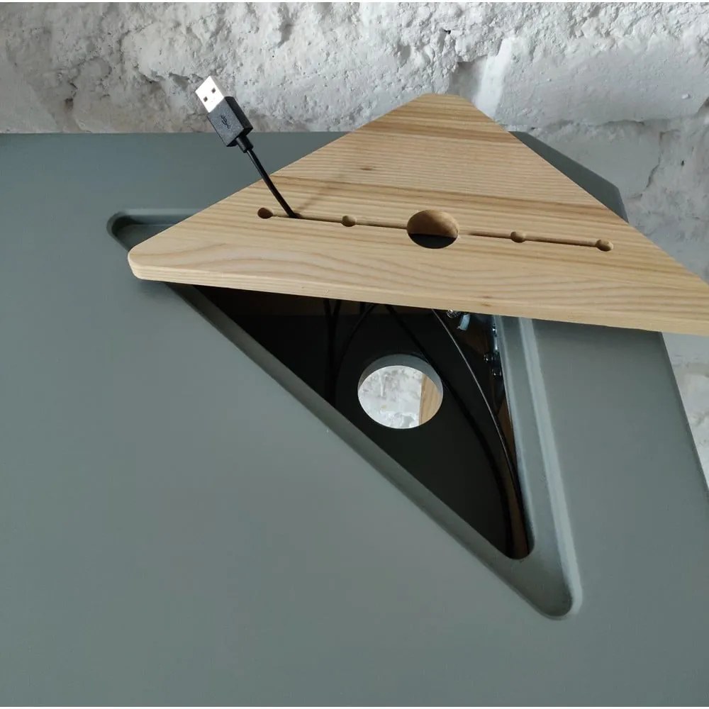 Biely rohový pracovný stôl Ragaba Ashme