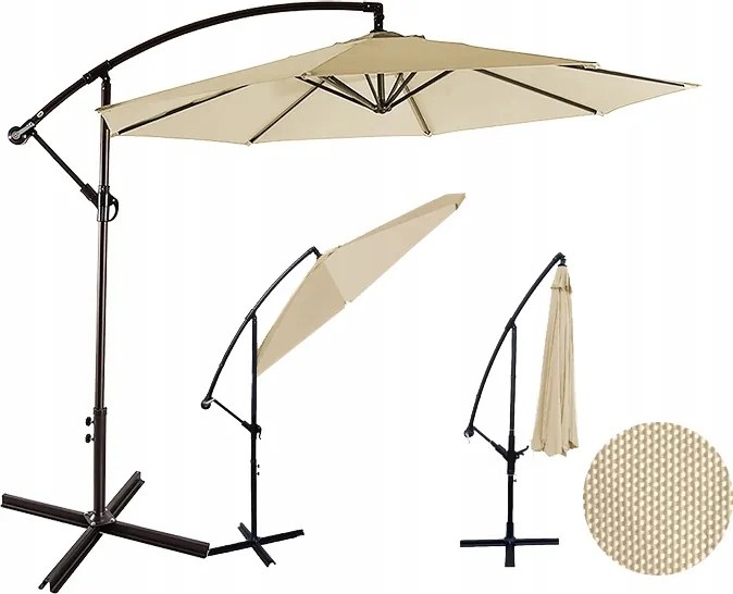 TRENDIE Záhradný slnečník Sunny - béžový 300cm