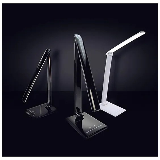 Solight WO37-B - LED stolná lampa stmievateľná USB konektor LED/12W/230V čierna