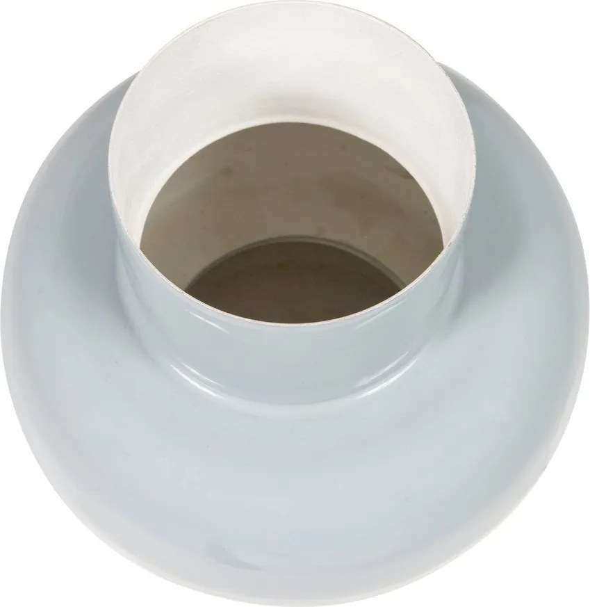 Svetlosivá kovová váza (výška 27 cm) Auri – WOOOD