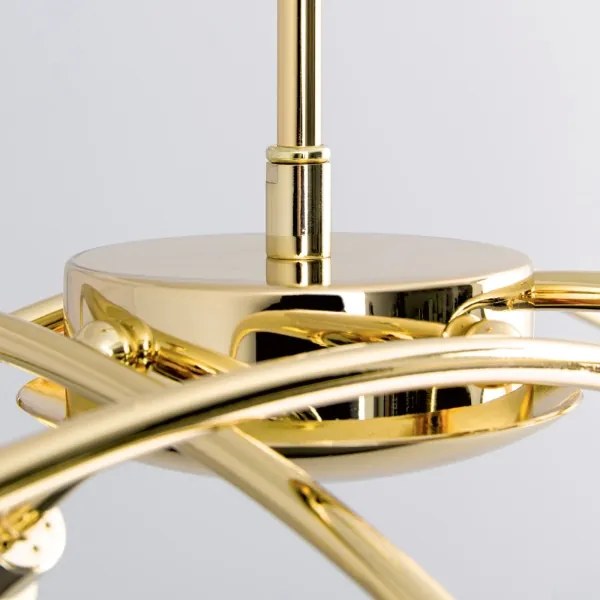 Orion - Luster na tyči CARLA 8xG9/28W/230V zlatý