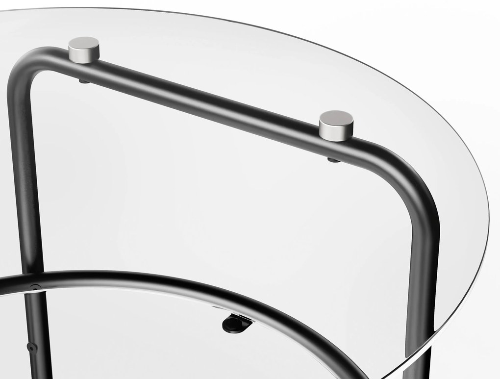 Konferenčný stolík so sklenenou doskou