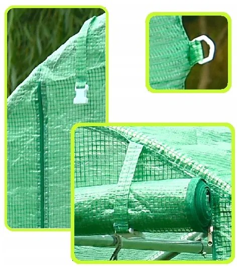 Záhradný fóliovník 2 x3 m  ZELENÝ + darček