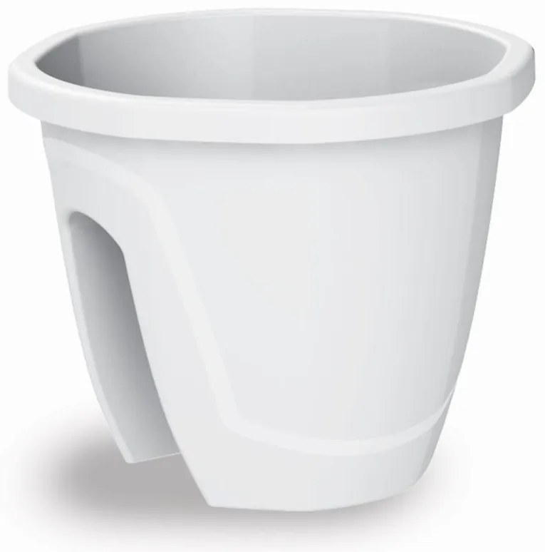 Kvetináč Nizza 30x30x24h 10lt Biely Npw-30