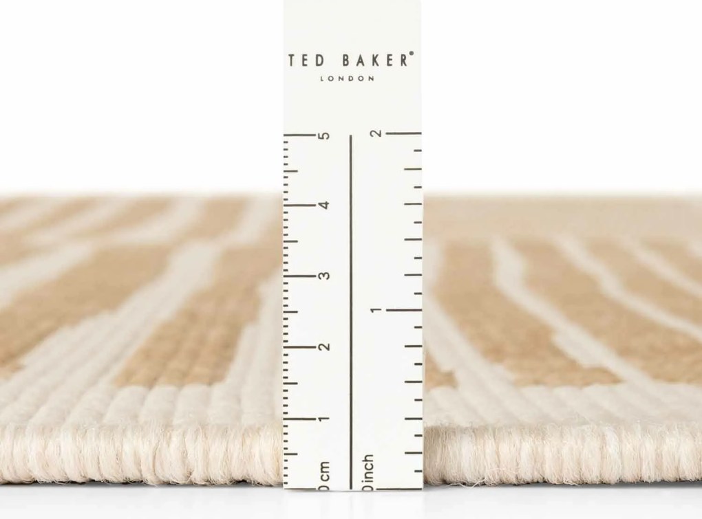 Ted Baker Kusový koberec Haringey 106391 Natural White kruh, 160x160 (priemer) kruh, béžová, chodba / predsieň