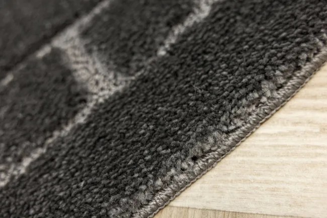 Kúpeľňový koberček Ocean tmavosivý ovál