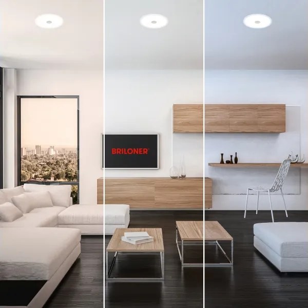 Briloner 7482019 - LED kúpeľňové podhľadové svietidlo LED/14W/230V 3000/4000/6500K IP44 biela