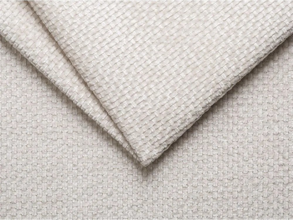 Krémovobiela čalúnená dvojlôžková posteľ bez čela 160x200 cm Whale – Micadoni