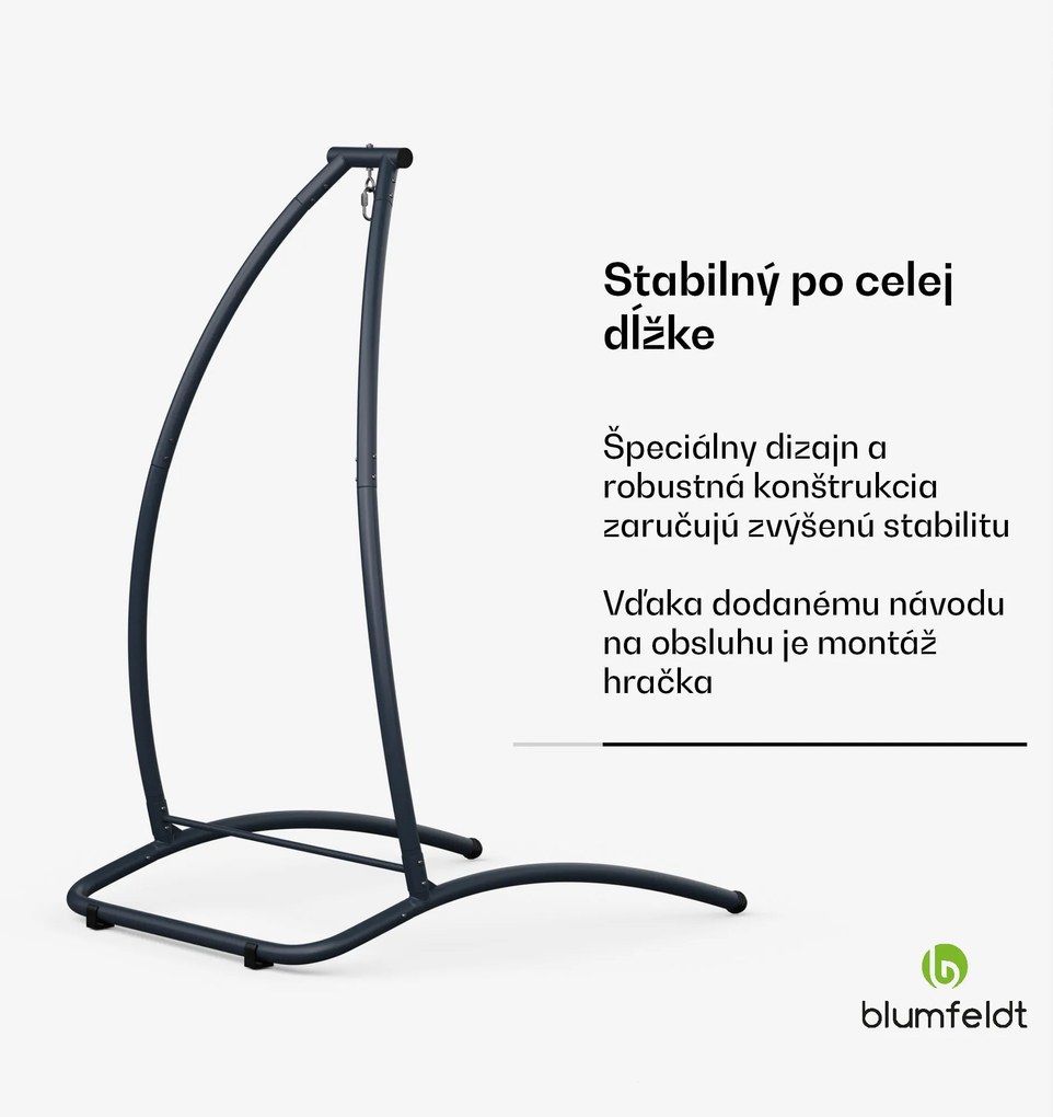 Blumfeldt SwayStation Arch rám hojdacej siete, odolný proti korózii, odolný proti poveternostným vplyvom, vnútorný/ vonkajší priestor, do 100 Kg