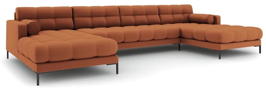 Rohová pohovka v tehlovej farbe do "U" Bali – Cosmopolitan Design