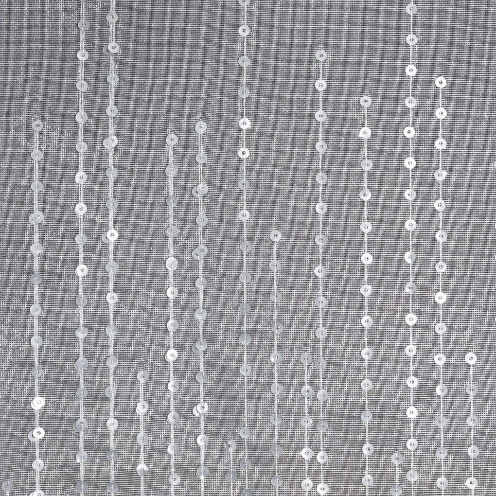 ZÁCLONA NA KRÚŽKOCH SOLEI 140X250 CM BIELA