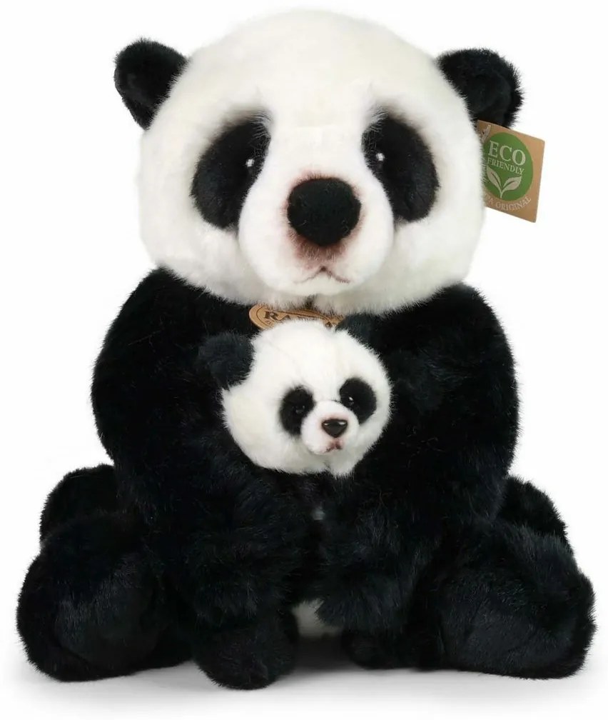 Rappa Plyšová panda s mláďaťom 27 cm ECO-FRIENDLY