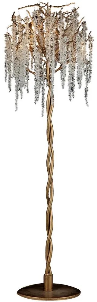 Krištáľová stojacia lampa 5xG9/40W/230V zlatá