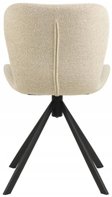 Otočná jídelní židle Batilda A1 krémová