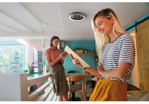 Kanlux 38033-LED Stm. svietidlo s ventilátorom PLAVE 48W/230V 3000/4000/6500K +DO