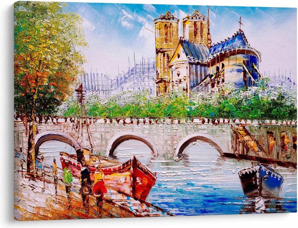 Obraz - Olejomaľba mesta (70x50 cm)