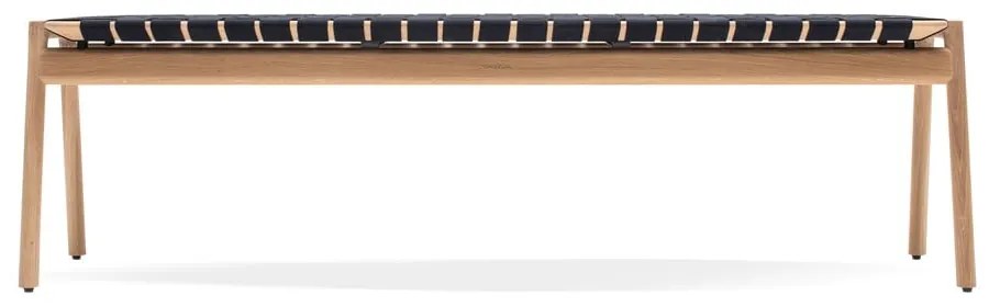 Čierna/v prírodnej farbe lavica Klupa - Gazzda