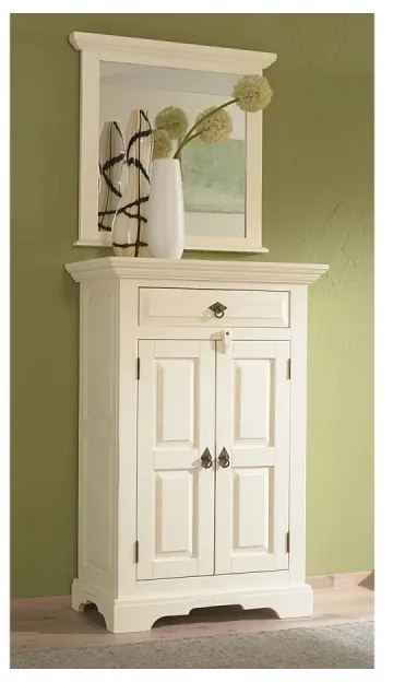 furniture-nabytek.cz - Masívna komoda Catana biela z borovice a MDF, lakovaná – 75×44×115 cm