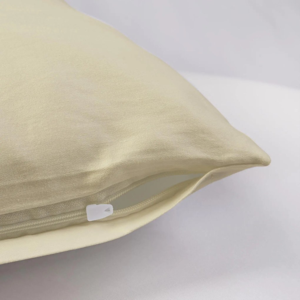 SATÉNOVÁ OBLIEČKA NA VANKÚŠ 50X70CM KRÉMOVÁ