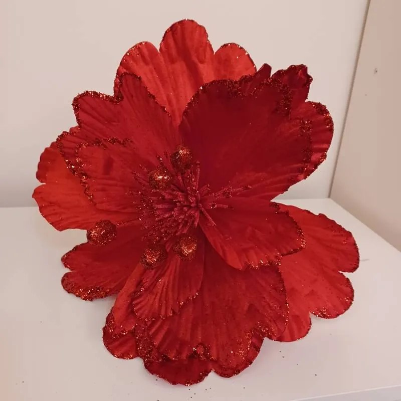 DECOLED Květ, prům. 47 cm, červená