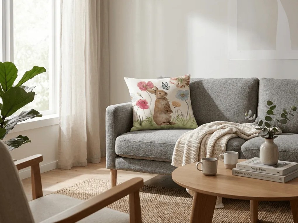 Ľanová obliečka na vankúš LUNBELLE 45x45 cm, farebný