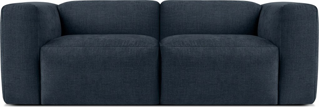Modulárna dvojmiestna boho pohodlná pohovka Konsimo Buffo Tmavo modrá
