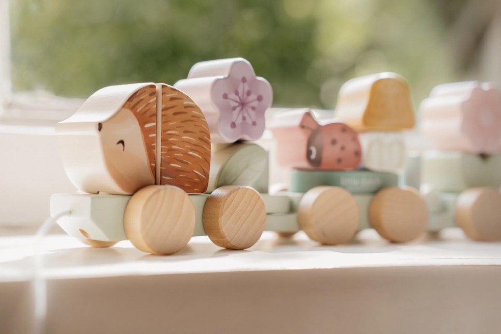 Vláčik drevený ježko Fairy Garden