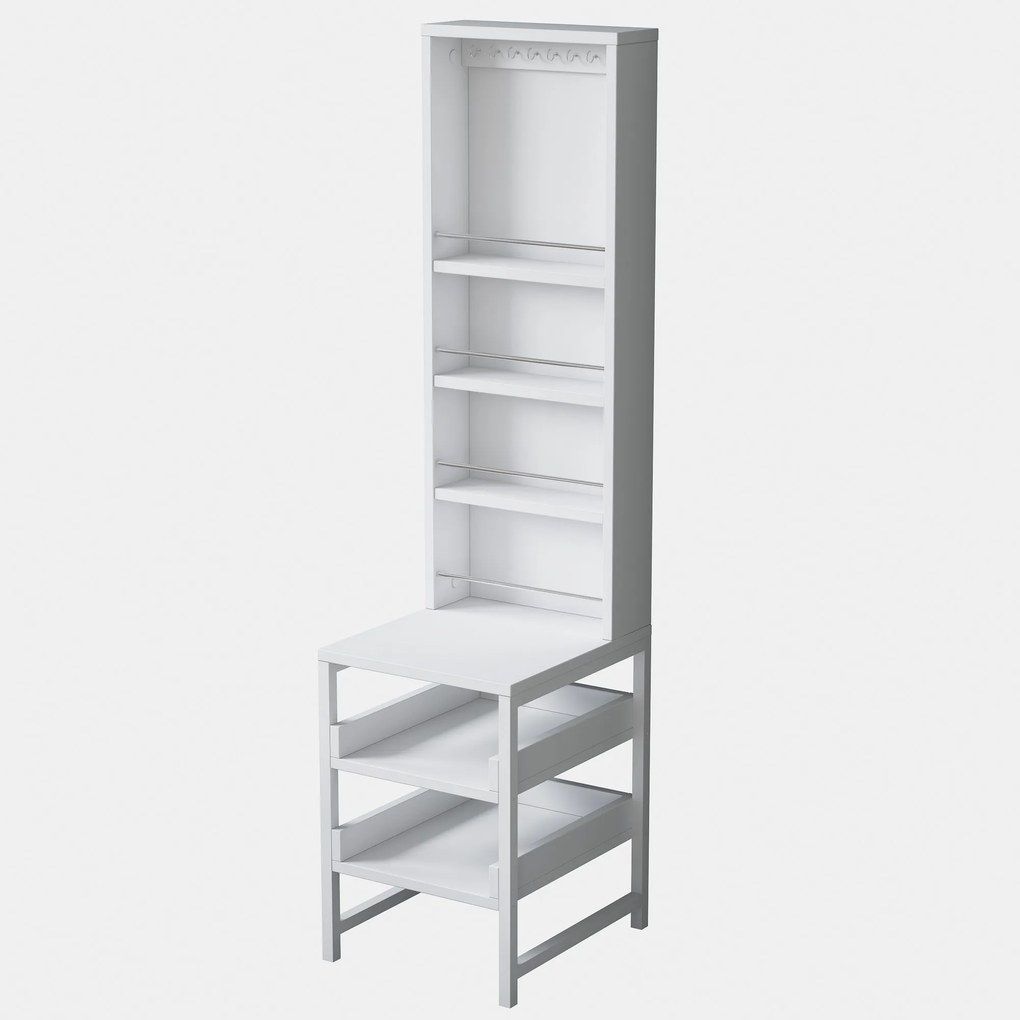 Toaletný stolík Bjorno (biela). Akcia -17%. Vlastná spoľahlivá doprava až k Vám domov. 1127588