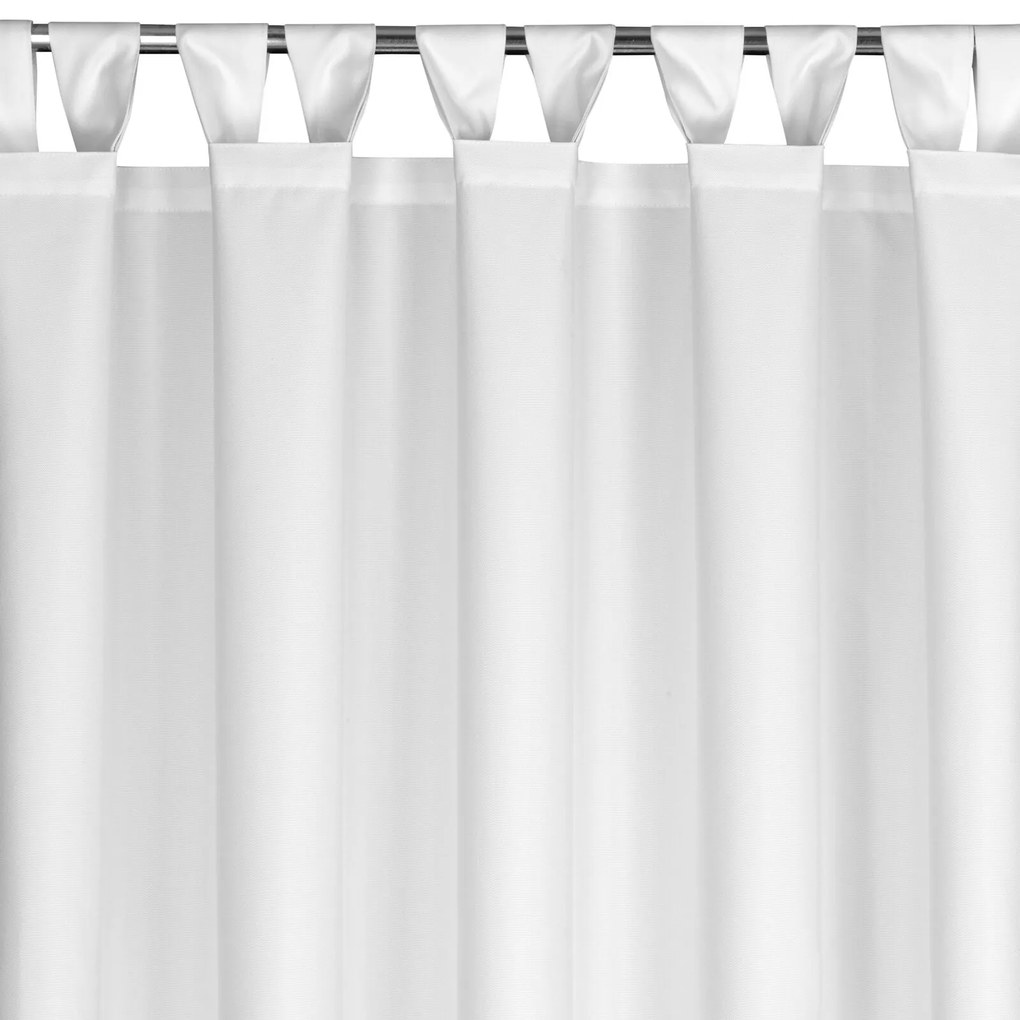 ZÁHRADNÝ VODEODOLNÝ ZÁVES NA PÚTKACH GARDEN 155X240 CM BIELA