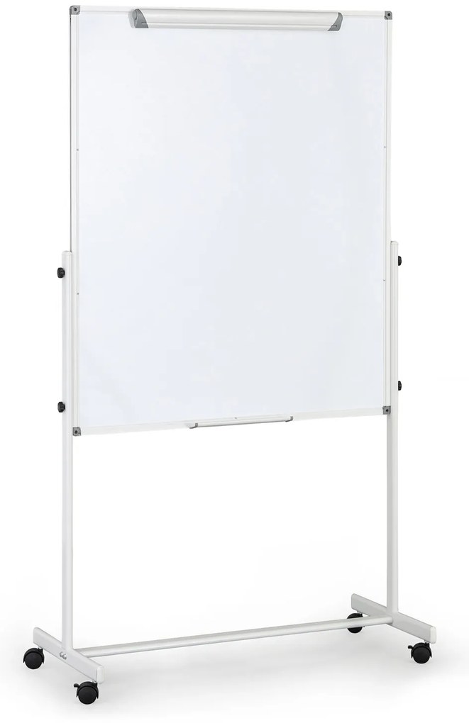 Mobilná tabuľa, flipchart, kombinovaný povrch, 1200 x 1000 mm