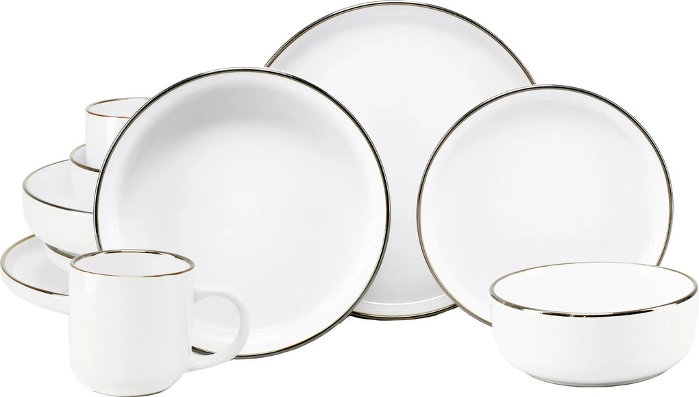 XXXLutz KOMBINOVANÝ SERVIS Nordic Festive Weiss 10-dielne Creatable - Online Only bytové doplnky - 007768075801
