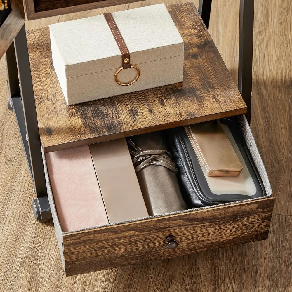 Skrinka na šperky so zrkadlom SONGMICS JJC004X01