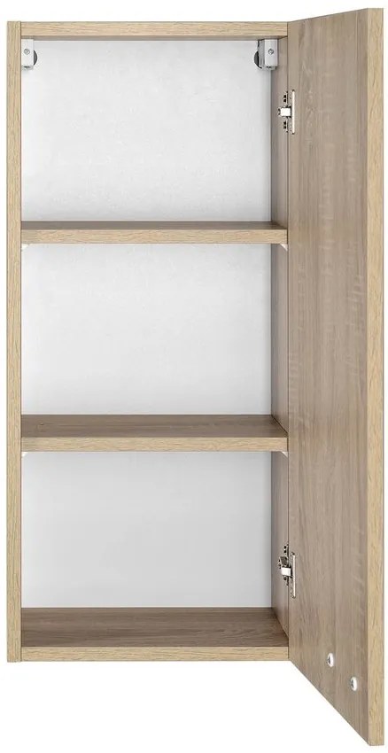 Aqualine Aqualine, ZOJA/KERAMIA FRESH skrinka horná 35x76x23cm, dub platin, 50336