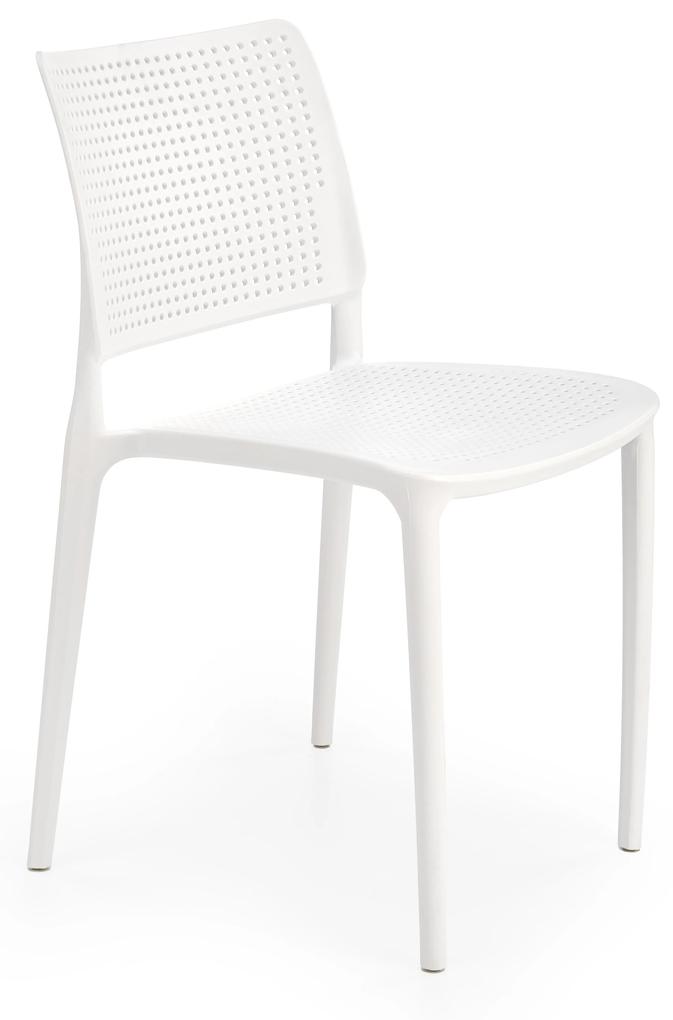 Biela plastová stolička K514