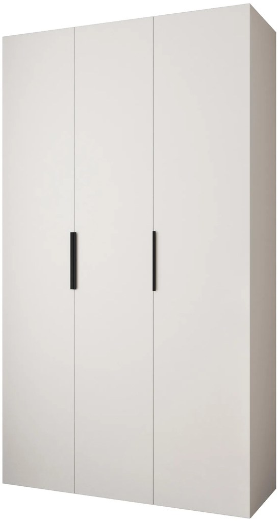 Šatníková skriňa 140 cm Carmela 40-4 (biela + čierna). Akcia -20%. Vlastná spoľahlivá doprava až k Vám domov. 1126649