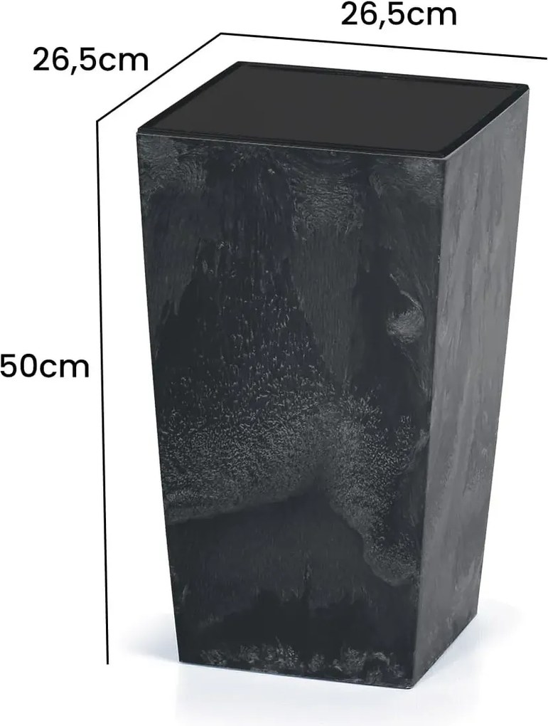 Květináč s vkladem Concreto 26 L antracit