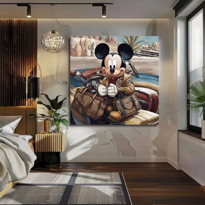 Obraz na plátne - Mickey Mouse na Dovolenke | different dimensions