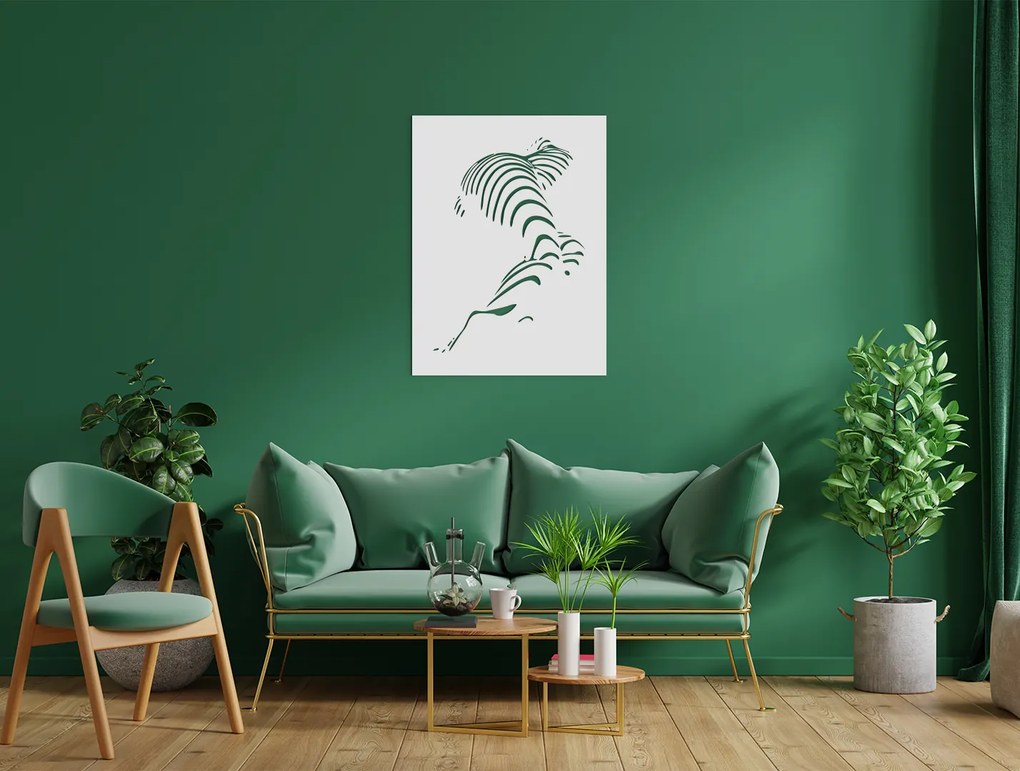 drevko Abstraktný obraz na stenu Pruhy Rozmer obrazu: 43 x 32,5 cm, Farba dekorácie: Čierna