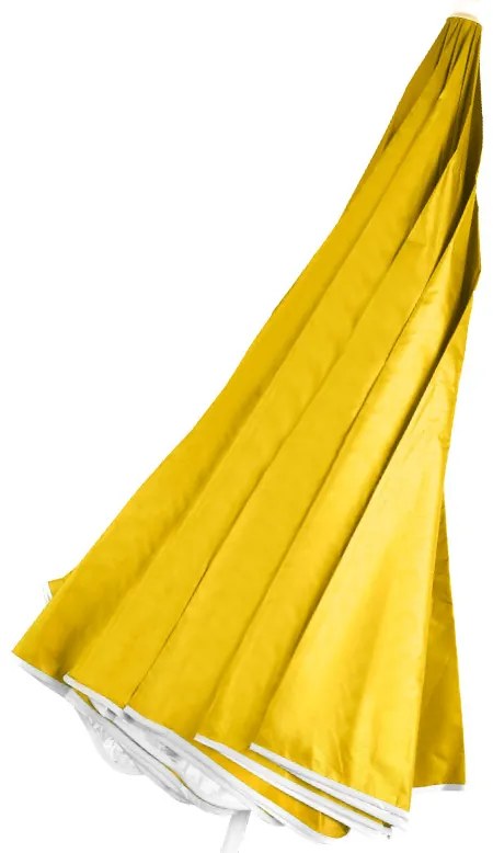 Plážový slnečník nastaviteľný rozbitný UV skladací 150cm žltý