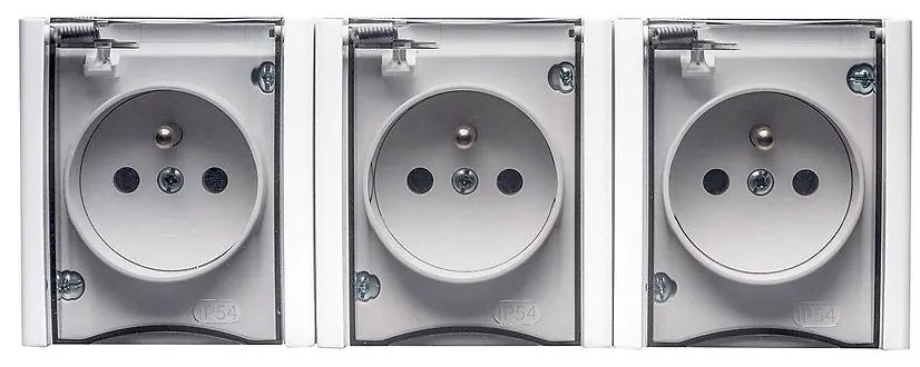 Zásuvka Bravo  GNH-3BZ.BI/DY 3X