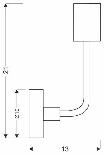 Nástenná lampa SAGA 1xE27/40W/230V