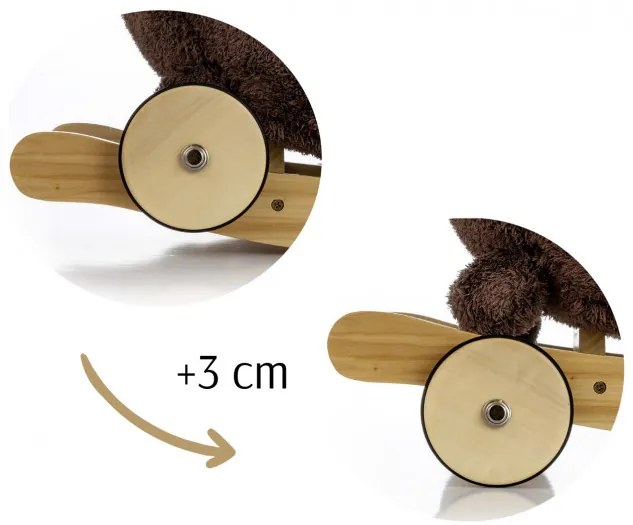 Hojdací psík Polly Plus hnedý