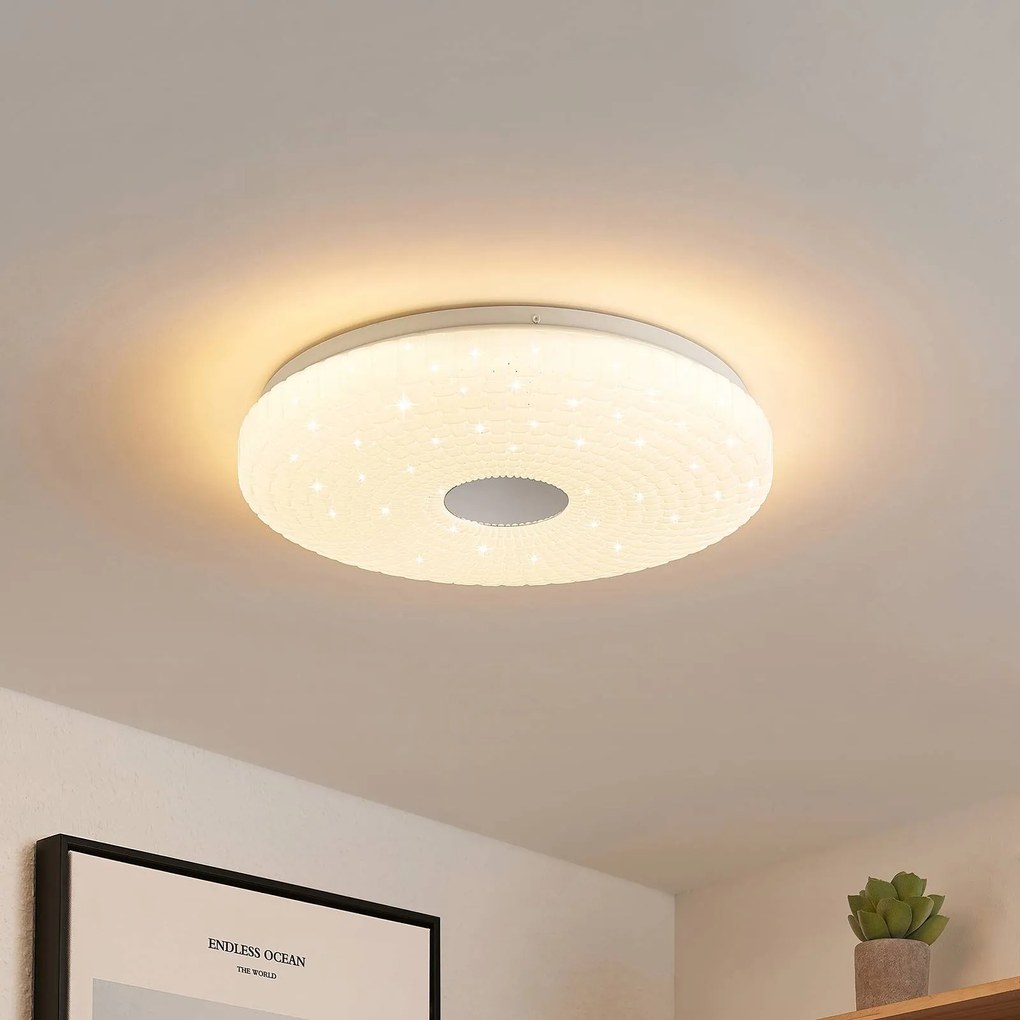 Lindby Laubini stropné LED svetlo RGBW smart 38 cm