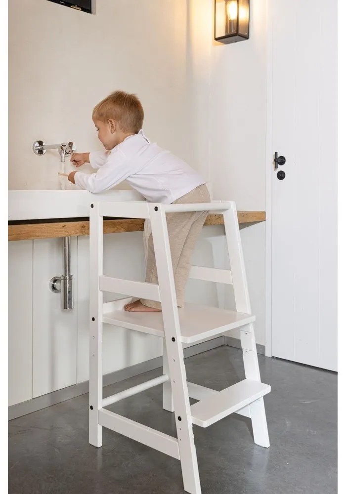 Biela učiaca veža z bukového dreva Forrest – Vipack