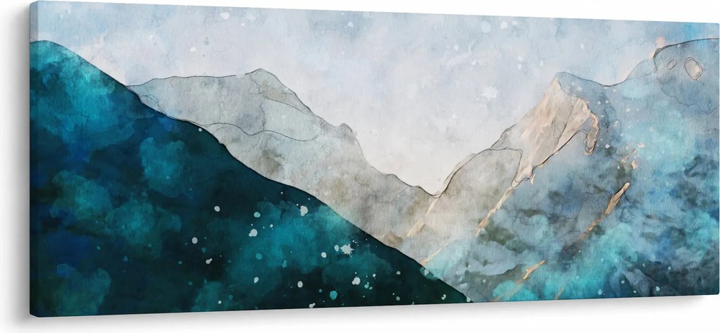 Obraz - Kresba hôr (120x50 cm)
