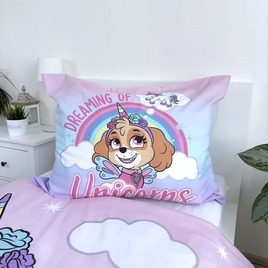 Jerry Fabrics Bavlnené obliečky 140x200 + 70x90 cm - Labková patrola "PP354"