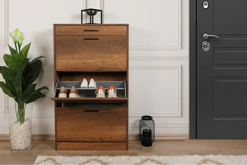 Skriňa na topánky Oslo Walnut II