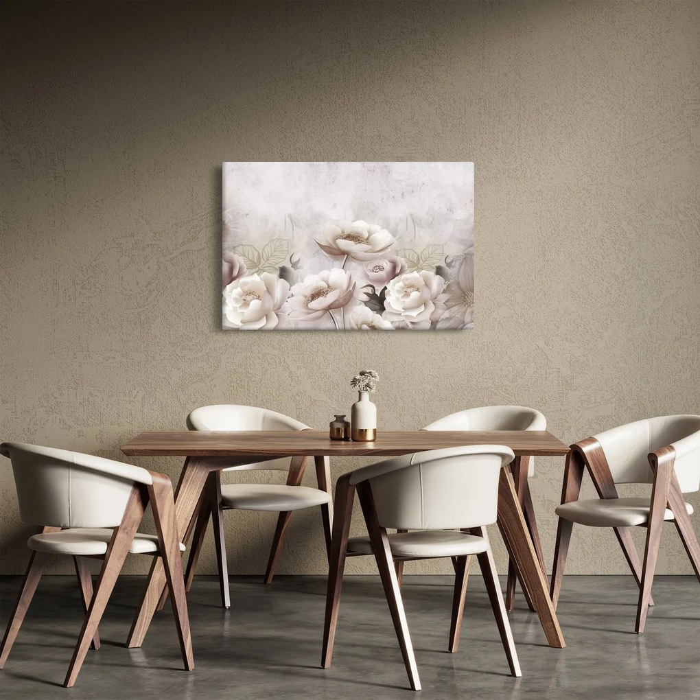 Obraz - Ružové kríky (90x60 cm)