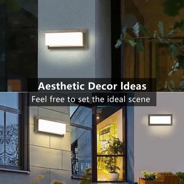 Brilagi - LED RGBW Vonkajšie nástenné svietidlo BRICKY 1xE27/9W/230V sivá IP54