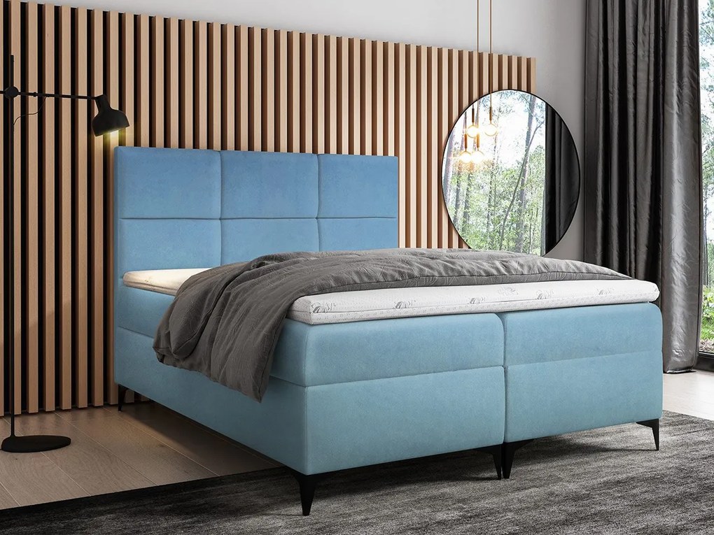 Kontinentálna posteľ Blanco, Rozmer postele: 120x200, Dostupné poťahy: Magic Velvet 2241